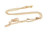 Jewellery, Chain "curb" 18K 43,6cm 2,5g, in auction: Pawn – Tuesday 2 June 2020