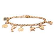 Lot, Bracelet Bismarck 18K 15,7g, with 7 charms, in auction: Pawn – Tuesday 2 June 2020