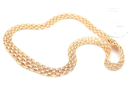 Jewellery, Necklace graduated X-bracelet with bar 18K 35,9g 45,5cm, in auction: Pawn – Tuesday 16 June 2020