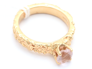 Jewellery, Ring 18K 6,6g Ø16 3/4 with pink stone, in auction: Pawn – Tuesday 16 June 2020