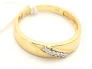 Jewellery, Ring 18K 3,0g Ø18 1/4 with diamonds 6xca.0,01ct, in auction: Pawn – Tuesday 16 June 2020