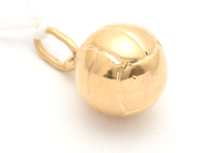 Lot, Pendant Football 18K 1,4g hollow , in auction: Pawn – Tuesday 16 June 2020