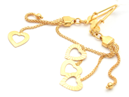 Lot, Earrings one pair 21K 4,4g length: 7cm, in auction: Pawn – Tuesday 16 June 2020