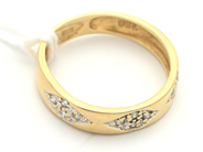 Lot, Ring 18K 2,4g Ø15 1/2 skew, with single cut diamonds 12xca.0,005ct, in auction: Pawn – Tuesday 16 June 2020