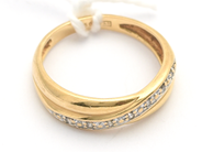 Jewellery, Ring 18K 1,9g Ø15 3/4 with single cut diamonds 7xca.0,005ct, in auction: Pawn – Tuesday 16 June 2020