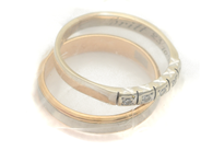 Lot, Lot of gold 18K 6,0g engraved with diamonds 5xca.0,01ct, in auction: Pawn – Tuesday 16 June 2020