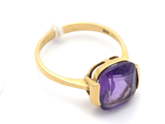 Jewellery, Ring 18K 3,7g Ø18 with purple stone, in auction: Pawn – Tuesday 16 June 2020
