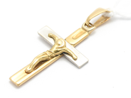 Jewellery, Pendant Crucifix 18K 3,5g double-dyed, in auction: Pawn – Tuesday 16 June 2020