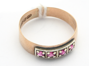 Lot, Ring 14K 1,9g skew with stones, in auction: Pawn – Tuesday 16 June 2020