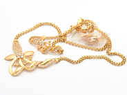 Lot, Set of jewellery 21K 30,6g, Ring Ø17 1/2, in auction: Pawn – Tuesday 16 June 2020