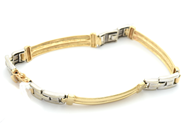 Lot, Bracelet 14K 17,5g 20cm double-dyed, worn, in auction: Pawn – Tuesday 16 June 2020