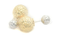 Jewellery, Earrings one pair 18K 3,1g double-dyed, in auction: Pawn – Tuesday 16 June 2020