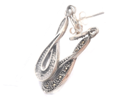 Jewellery, Earrings one pair S925 6,3g length: 4cm, with markaciter, in auction: Pawn – Tuesday 16 June 2020