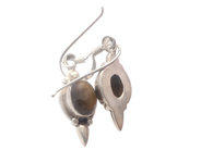 Jewellery, Earrings one pair S925 3,3 length: 3cm with stone, in auction: Pawn – Tuesday 16 June 2020