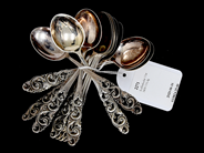 Silverware, Coffee spoons 11 items S830 116,4g , in auction: Pawn – Tuesday 16 June 2020