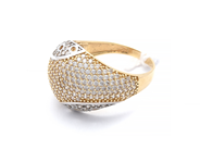 Jewellery, Ring 18K 3,9g with stones Ø17¼, in auction: Pawn – Tuesday 16 June 2020