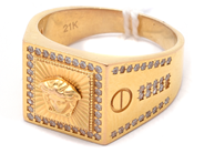 Lot - Lot of gold 21K with stones 13,4g - View 1