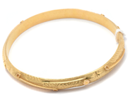 Jewellery, Bangle 21K 12,5g Ø6,5cm, in auction: Pawn – Tuesday 16 June 2020