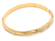 Jewellery, Bangle 21K 12,3g Ø6,5cm, in auction: Pawn – Tuesday 16 June 2020