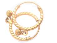 Jewellery, Earrings 21K 1,4g, in auction: Pawn – Tuesday 16 June 2020