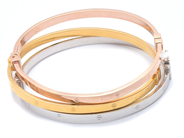 Lot - Bangles 3 items 21K 28,1g Ø6cm - View 1