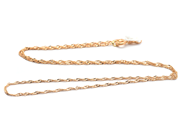 Jewellery, Chain Singapore 18K 1,3g 42cm width: 1,2mm, in auction: Pawn – Tuesday 16 June 2020