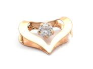 Jewellery - Pendant 18K 0,3g, with white stone - View 1