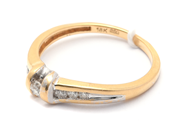Jewellery, Ring 18K 3,0g Ø18, with diamonds 1xca0,08ct + 2xca0,03ct + 4xca0,02ct, in auction: Pawn – Tuesday 16 June 2020