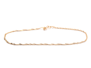 Jewellery, Anklet Singapore 18K 1,6g 24,4cm, in auction: Pawn – Tuesday 16 June 2020
