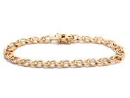 Jewellery, Bracelet Bismarck 18K 17,2g 19,5cm width: 7,4mm, in auction: Pawn – Tuesday 16 June 2020
