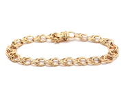 Jewellery, Bracelet Bismarck 18K 21,3g 20cm width: 8,3mm, in auction: Pawn – Tuesday 16 June 2020