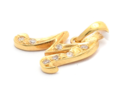Lot, Pendant 14K 0,5g, with white stones, in auction: Pawn – Tuesday 16 June 2020