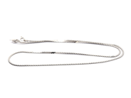 Jewellery, Chain 18K white gold 3,6g 40,3cm width: 1,4mm, in auction: Pawn – Tuesday 16 June 2020