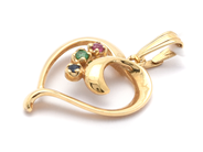 Jewellery, Pendant 18K 1,3g, with stones, in auction: Pawn – Tuesday 16 June 2020