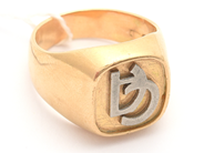 Lot, Ring 18K 14,5g Ø20, with monogram, in auction: Pawn – Tuesday 16 June 2020