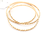 Lot, Bangles 3 items 18K 29,7g, skew, in auction: Pawn – Tuesday 16 June 2020