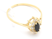 Jewellery, Ring 10K 1,4g Ø18½, with stones, in auction: Pawn – Tuesday 16 June 2020