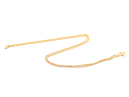 Jewellery, Chain "curb" 14K 2,8g 51cm width: 1,3mm, in auction: Pawn – Tuesday 16 June 2020