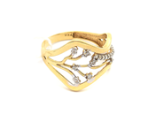 Jewellery, Ring 18K 2,9g Ø17¾, with white stones, in auction: Pawn – Tuesday 16 June 2020