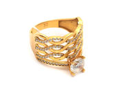 Jewellery, Ring 21K 5,6g Ø17¾, with white stones, in auction: Pawn – Tuesday 16 June 2020