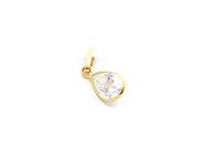 Jewellery - Pendant 18K 0,4g, with white stone - View 1