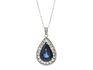 Jewellery, Pendant with chain 18K white gold 25,7g 53,9cm, with stone and dia 12xca0,21ct 8xca0,16ctct 1xca0,14ct 1xca0,05ct 3xca0,015-0,03ct, in auction: Pawn – Tuesday 16 June 2020