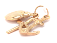 Jewellery - Pendant 'Tro Hopp & Kärlek' 18K 0,5g - View 1