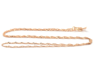 Jewellery, Chain Singapore 18K 38cm 1g, in auction: Pawn – Tuesday 16 June 2020