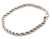 Jewellery, Bracelet "twisted rope-link" S925 20cm 5g, in auction: Pawn – Tuesday 16 June 2020