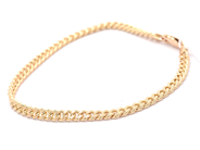 Jewellery, Bracelet "curb" 18K 21cm 13,4g, in auction: Pawn – Tuesday 16 June 2020