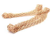 Jewellery, Chain graduated X-bracelet with bar 18K 45cm 38,9g, in auction: Pawn – Tuesday 16 June 2020