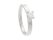Jewellery - SOLITAIRE RING, 18K white gold with brilliant cut diamond 0,23 ctw TW(G)/VS - View 3