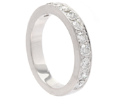Jewellery - ETERNITY RING, 18K white gold - View 1