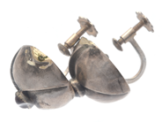 Jewellery, Earrings S925 3,4g with red stones, dented, in auction: Pawn – Tuesday 8 September 2020